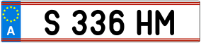 Trailer License Plate